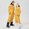 Толстый цельный лыжный комбинезон для мужчин и женщин, спортивная одежда для улицы, куртка для сноуборда, теплый комбинезон, водонепроницаемый, зимняя одежда, комбинезон с капюшоном