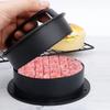 Round Shape 3 in 1 Burger Press Non Stick Patty Maker Mold Stuffed Burger Patty Press  Home Cooking