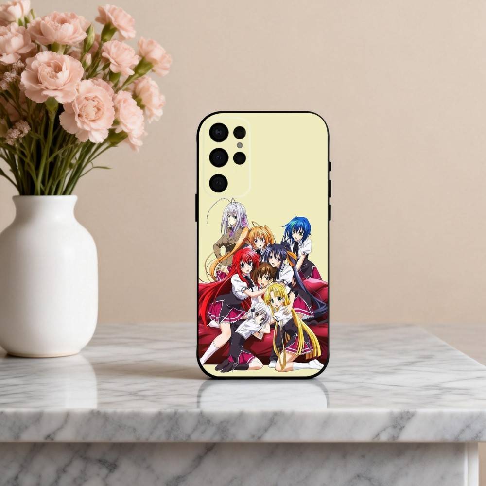 Аниме E-Ecchi H-High S-School DxD Чехол для телефона Samsung S25, S24, S21, S22, S23, S30, Ultra, S20, Plus, Другие Мягкий Черный Чехол