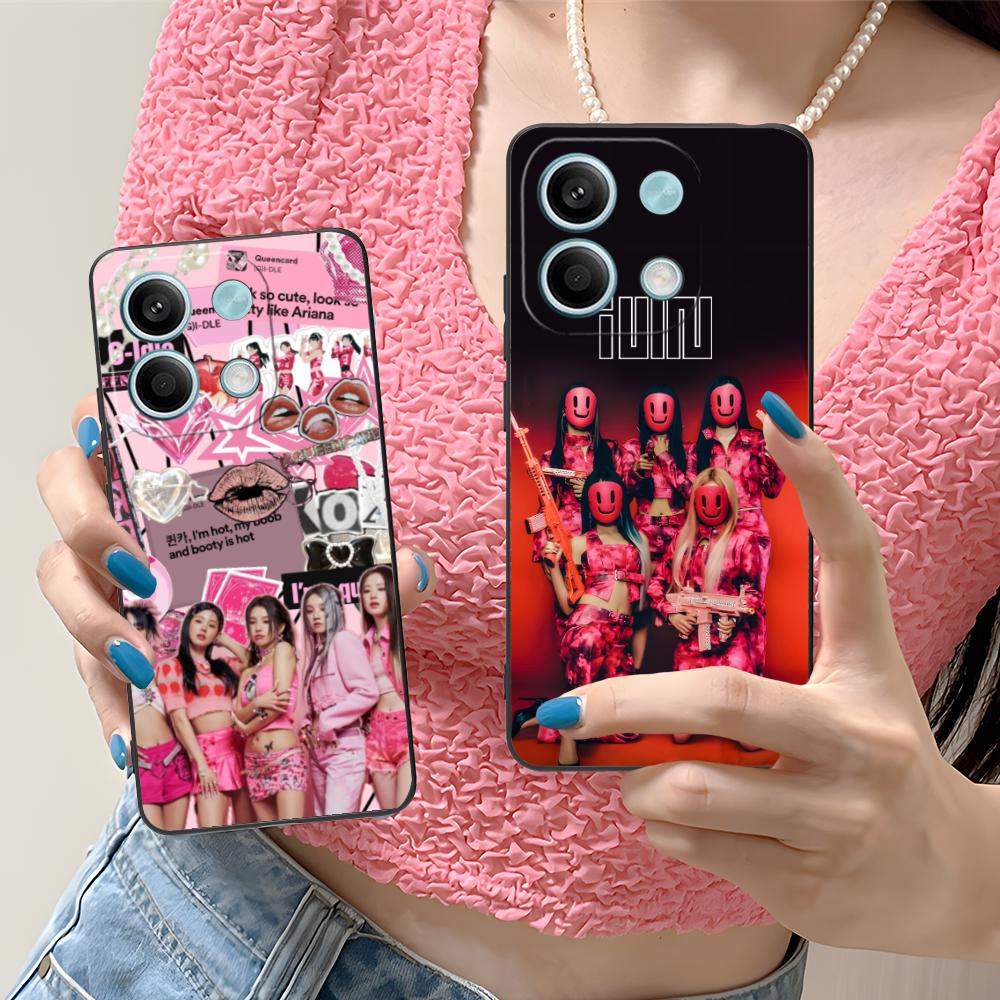 KPOP G-Gidle-S Матовый ТПУ Чехол для Мобильного Телефона для Xiaomi Redmi Note 14 13 12 11 S Pro Plus 4G 5G Цветной Печатный Чехол