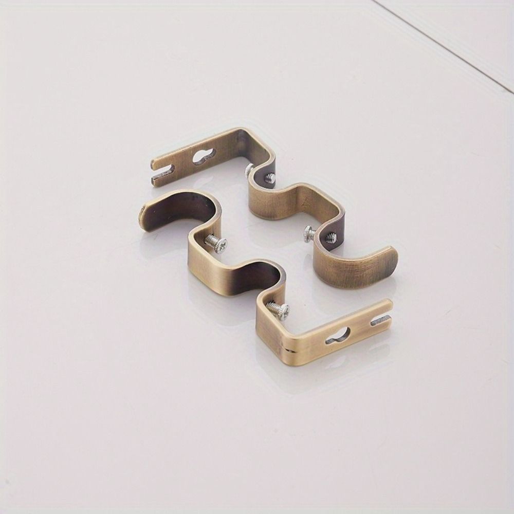 2 шт. Сверхпрочный держатель для римской штанги, Двойная штанга, Двухслойные подвесные кронштейны, Окна