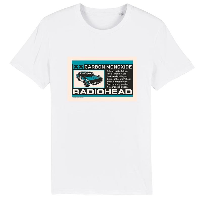 2025 Radiohead, американская ретро-классика. Футболка оверсайз с коротким рукавом от рок-панк-группы.