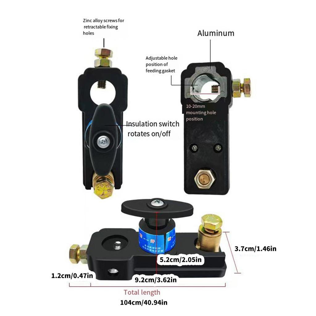 Сверхмощный эффективный морской выключатель аккумулятора 12 В 24 В, чистый медный изолятор, подходящий для долгосрочной безопасности транспортного средства