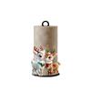 Wooden Base Santa Claus Towel Stand Acrylic Roll Paper Towel Holder Tissue Stand  For Kitchen