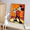 Disney diamond painting handmade diy mosaic Mickey Mouse singing stage music rhinestone kit home decoration gift
