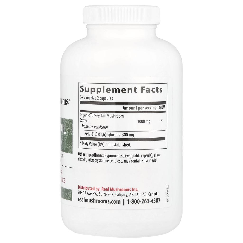 Cloud Mushroom, Mushroom Extract Powder, 200 Capsules