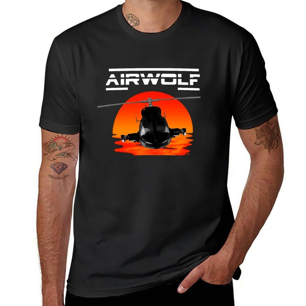 New Airwolf Tv Series Supercopter Tshirt Graphics T Shirt Oversized Tshirt Funny T Shirts For Unisex