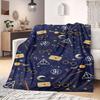 HarryPotter Print Cartoon Flannel Blanket for Travel Picnics Bedrooms Sofas Beds Chairs Home Decor Unique Design Various Sizes