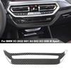 For BMW X3 X4 2024 Carbon Fiber ABS Central Console Gear Shift Panel Cover Trim/Air Vent Outlet Air Conditioner Panel Cover Trim