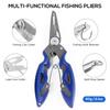 263pcs/Set Fishing Accessories Set with Tackle Box Including Plier Jig Hooks Sinker Weight Swivels Snaps Sinker Slides