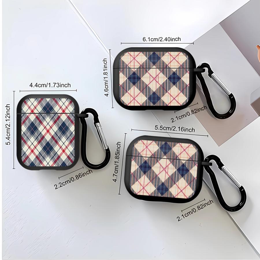 Чехол для наушников Cover Case Для Airpods 2 Pro3 3 Pro2 1 Pro 4 Клетчатый узор