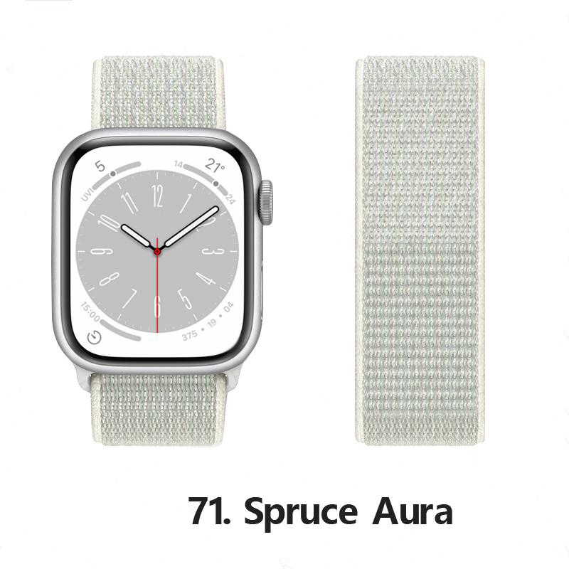 Нейлоновый ремешок для Apple Watch 10 Ремешки 46мм 44мм 40мм 45мм 41мм 49мм 42мм 38мм Браслет Correa iwatch Серия 8 se 7 6 3 9 11 40 мм