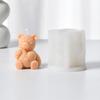 3D Медведь Кролик Объятия Любовь Силиконовая Форма DIY Милый Медведь Питомец Принадлежности для Изготовления Свечей День Святого Валентина Свадебный Торт Украшение Форма