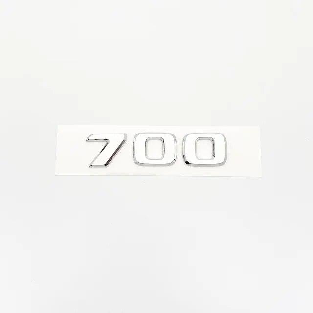 Хромированные серебряные буквы, номер багажника, задний значок, эмблема для Mercedes Benz Brabus E W212 W213 30E 25B 900 850 800 700