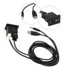 AUX Audio Socket with USB Cable for Nissan 280234BA0B 2013 2019 Quick Use