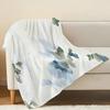 Soft Thick Flannel Blanket, Floral Pattern - Skin-Friendly & Warm, Ideal for Home, Guest Room, Single Use, Christmas & Halloween Decor & Use