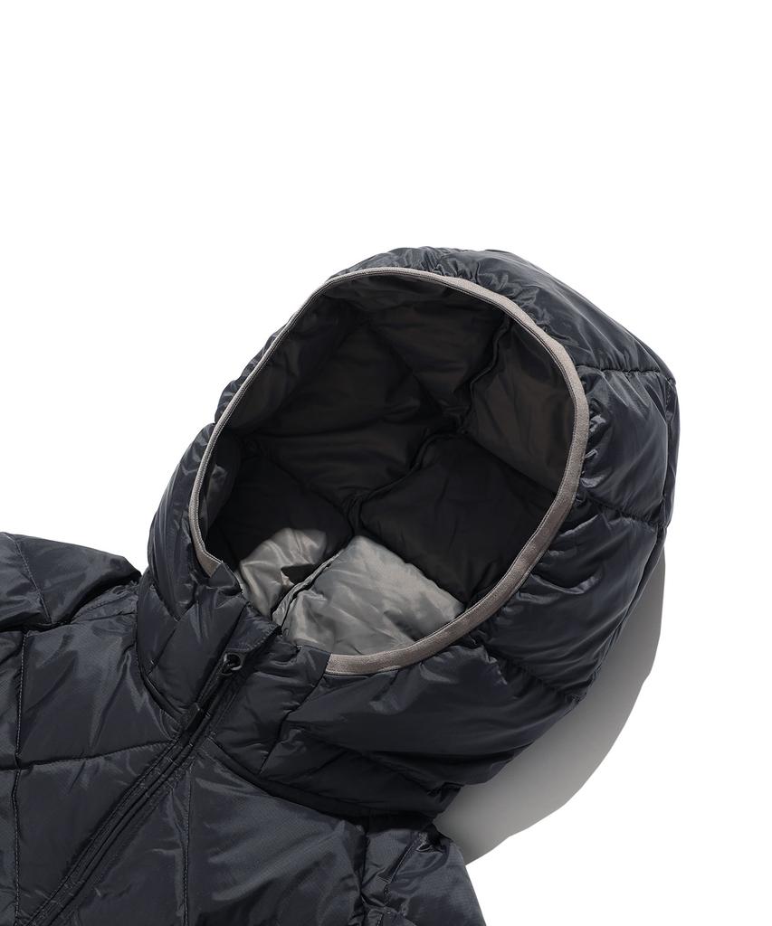 NICEGHOSTCLUB Hooded Light Down Jacket_Charcoal(Ng2Gwub900A)
