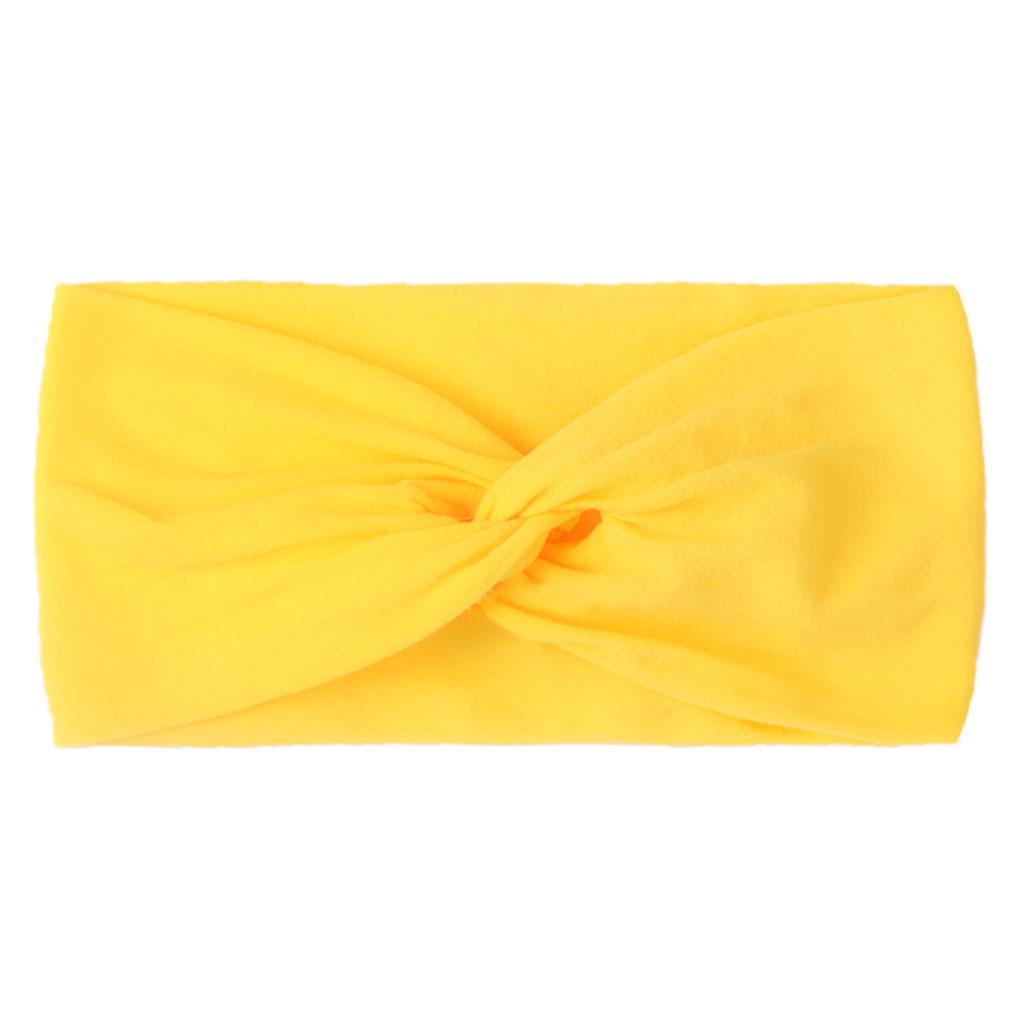 Children's Solid Color Knotted Nylon Headbands: 28 Colors Available