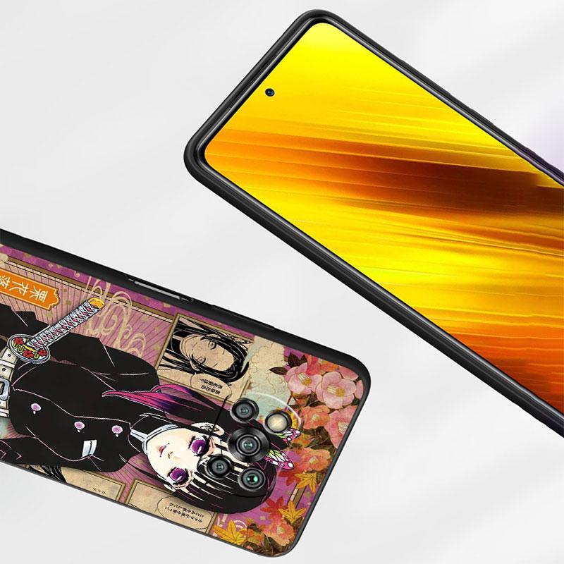 Чехол для Xiaomi Mi Poco X3 NFC X4 Pro F3 M3 C40 F4 GT M5 M4 F1 11 Lite 11T 10T 9T силиконовый чехол для телефона Demon Slayer Art Fundas
