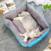 Rectangle Fluffy Dog Bed Washable Plush Pet Bed with Bolster Neck Support Comfy Warm Puppy Bed for Indoor Cats Small Medium Dogs