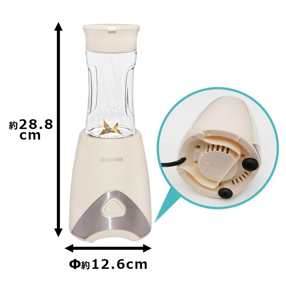IRIS OHYAMA Mixer Blender Blender Bottle Juicer 330ml Ivory PBB-330-C