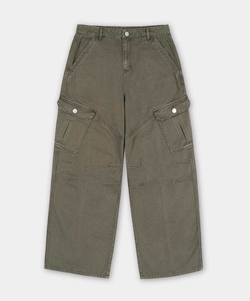 EXCONTAINER Vintage Dyed Cargo Pants (Khaki)