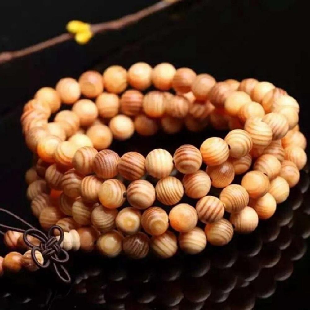 Круглые бусины из туи с деревянными полосками, экологически чистые, деревянные разделительные бусины для изготовления ювелирных изделий, аксессуары для DIY, 6-30 мм