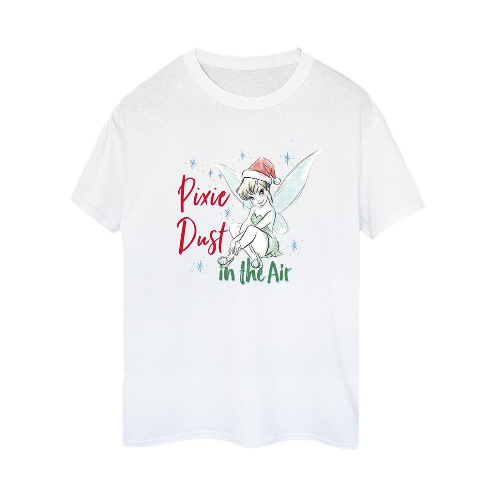 Disney Womens/Ladies Tinker Bell Pixie Dust Cotton Boyfriend T-Shirt