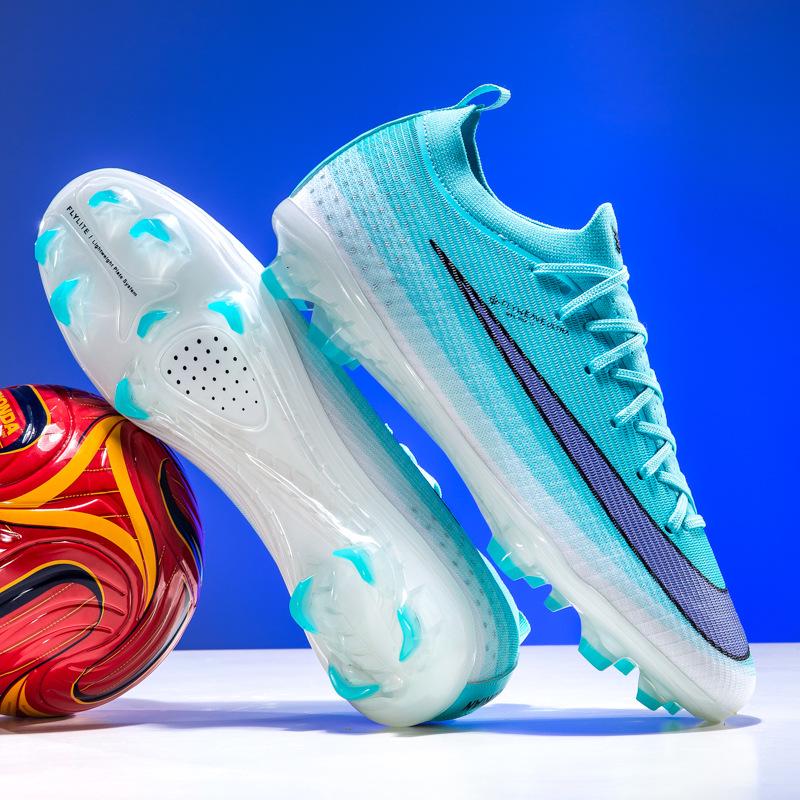 Унисекс Низкие Футбольные Бутсы Flyknit с Шипами TF и AG для Искусственного Покрытия