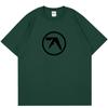 Punk Aphex Twin Print T-Shirt Oversize Hip Hop Streetwear Harajuku T Shirt Goth Summer Top Short Sleeve Cotton Clothes