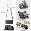 CaseMe Кожаный чехол-книжка для Samsung Galaxy Z Fold 7 5G 6 5 4 3 S26 Ultra S25 Edge S24 FE S23 S22 S21 S20 Plus Note 20 Кошелек на молнии Чехол-кардхолдер