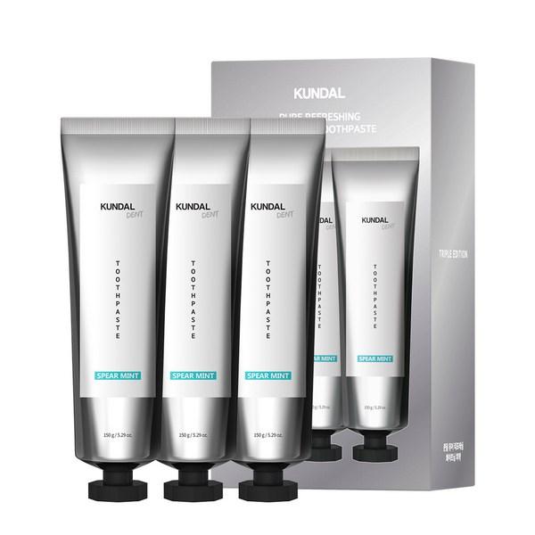 Kundal Освежающая отбеливающая зубная паста с мятой, 150 г, 3 шт.