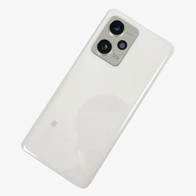 Задняя дверь корпуса для Xiaomi Redmi Note 12 Pro + 5G, стеклянная крышка батарейного отсека, задняя крышка, запасные части корпуса