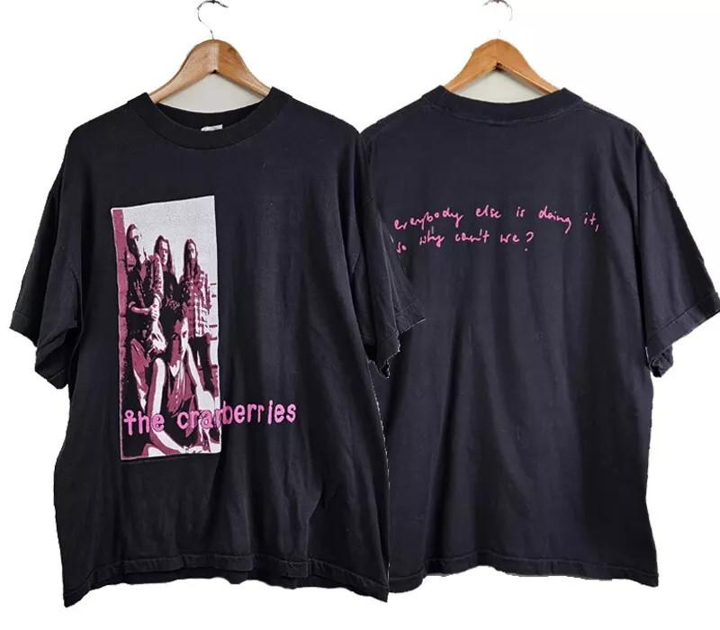 1993 The Cranberries Everybody else is doing it 2 sided black T shirt KN446 Unisex T-Shirt