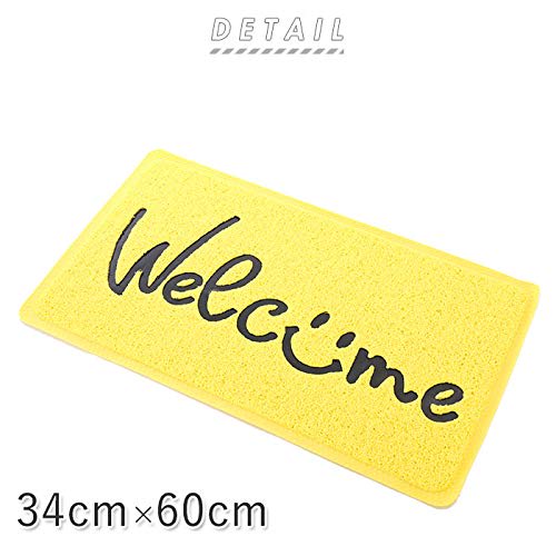 KEYSTONE Outdoor Doormat, TEXT, Black, W60 X L33cm, PVC Embossed, Smile, PVEMSMTB
