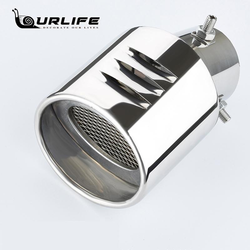 1Pc For Toyota Corolla    Exhaust Muffler Tip Tail Pipe End Trim Finisher Stainless Chrome Cover