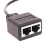 Разъем RJ45 1 штекер на 2 гнезда Gigabit Ethernet Splitter Расширение локальной сети RJ45 Ethernet