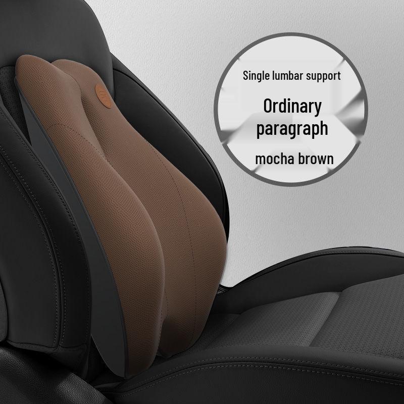 Электрический массажный валик из пены с эффектом памяти для поясничной поддержки в автомобиле и комплект подголовников