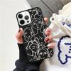 Постер Минималистичное Лицо Арт Чехол для Телефона Накладка Для iPhone 17 Air 15 16 Pro Max 14 13 12 11 Pro Max Plus Coque