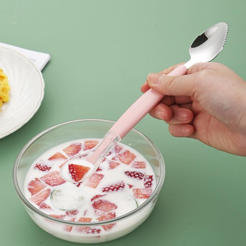 Stainless Steel Baby Feeding Spoons Silicone Heads Gentle on Gums Suitable for Everyday Use