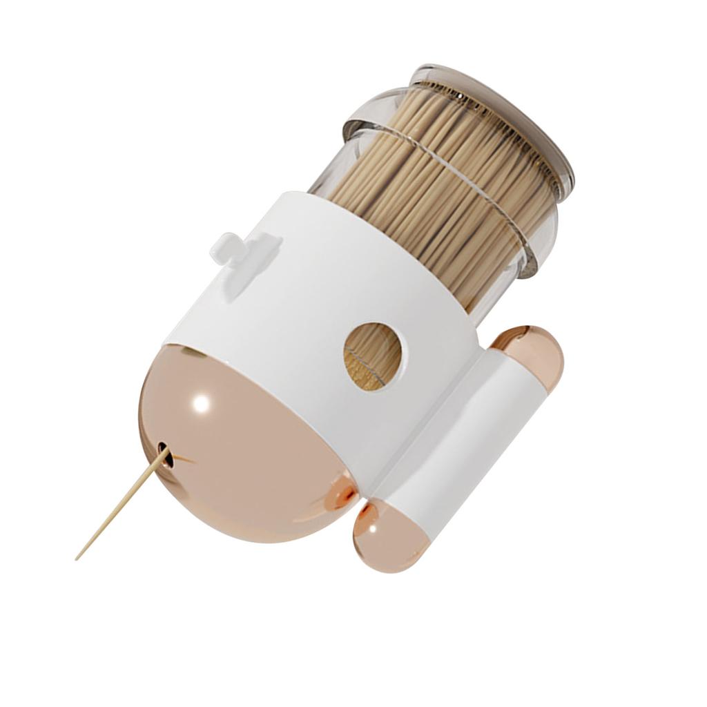Toothpick Holder Dispense Automatic Press Type Palstic Decorative Toothpick Container