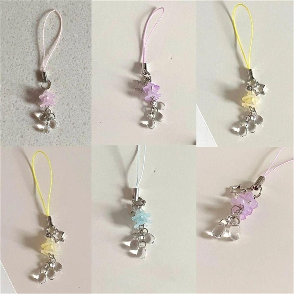 Телефонный шнурок Звезда Медуза Подвеска Phonestraps Телефонная цепочка Ремешок Y2k Телефон Подвеска Автомобильный держатель для ключей