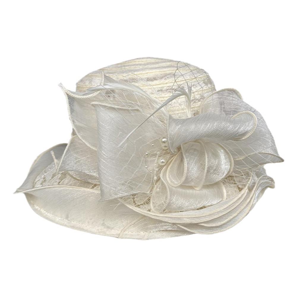 Breathable Sun Cap Wide Brim Millinery Church Hat Fashion Accessory Bucket Hats Outdoor Travel