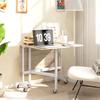 Foldable Dining Table, Suitable for up to 6 People, with 6 Casters and Brakes, for Small Spaces, Oak