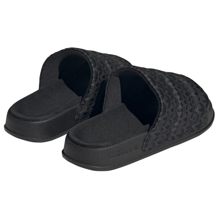adidas Adilette Essential Slides Trefoil Monogram - Черные женские кроссовки Core-Black IG7149