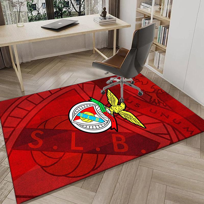 Ben-fica Football Club Printed Area Rug for Office, Chair Rug, Decorative Carpet Floor Mat, Large Size Fan gifts Christmas gifts