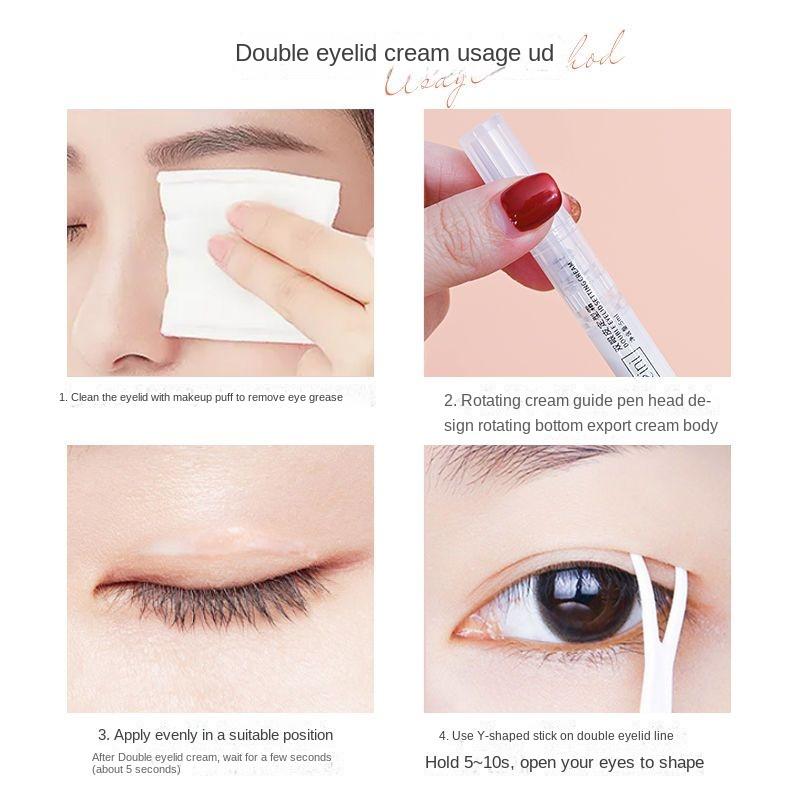 Double Eyelid Setting Cream Traceless Natural Invisible object Double Eyelid Glue Big Eye Cream Lasting waterproof Student Cosmetic Beauty Cream
