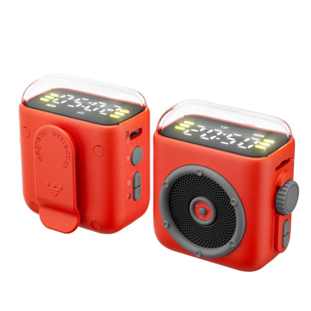 Magnetic Back Clip Wireless Speaker Built in Microphone Portable Speaker Outdoor Player