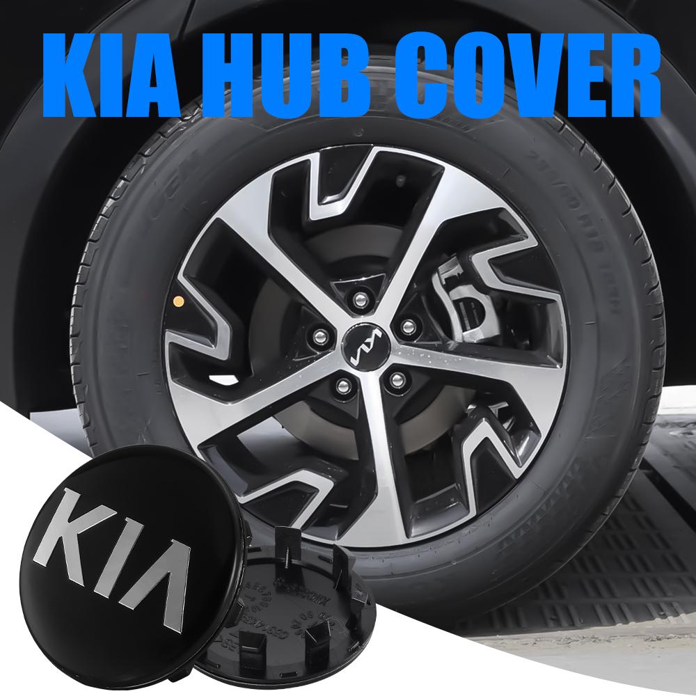 AANE1 4 PCS 58mm Car Styling Wheel Center Caps Car Badge Cover Accessories for Kia Sportage Ceed Picanto Rio ProCeed Niro 5 3 4 K7 K5