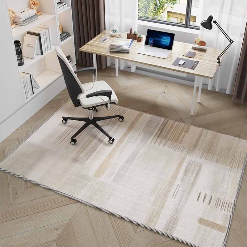 Minimalist Computer Chair, Floor Mat, Desk, Swivel Chair, Gaming Chair, Study, Office, Anti-Slip Carpet, Home Decoration